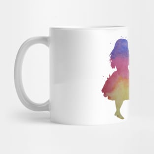 Lion and girl Mug